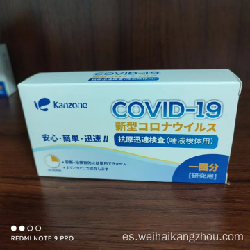 Dispositivos de kit de prueba de antígeno de saliva covid-19